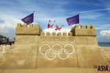 Sand Castle To Mark London Olympic D-100