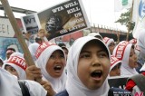 Indonesian Students Hold Anti-Tobacco Proest In Jakarta