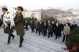 Leading Members Of NK Communist Party Visit Friendship Tower In Pyongyang