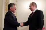 Putin talks with visiting Jordanian King at a residence outside Moscow