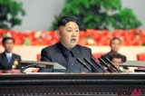 Kim Jong-un speaks at the meeting of light industrial workers in Pyongyang