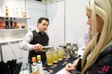 A Russian bartender makes cocktail during International Pub Festival
