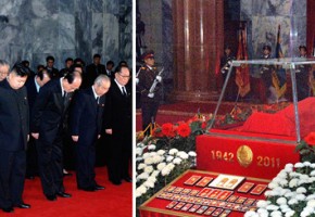 <Kim Jong-il dead> Kim Jong-un Pays Respects to His Father