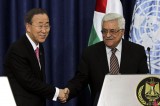 Ban Visits Palestine for Resume Peace Talk