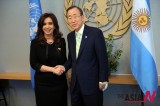 Ban Talks with Argentine President for Pending Issues