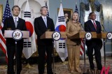 South Korea, U.S. Ministers Stand For News Conference