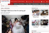 <Top N> Major news in China on Jul 09: Teenager hailed as a hero for saving girl