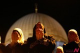 Muslims in Israel attend a night prayers