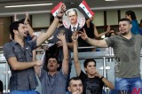 Syrians With Assad’s Picture Cheer Their Soccer Team In India