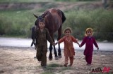 Children of Refugee Camp Walk In Slums Of Islamabad