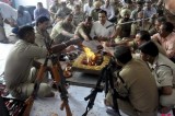 Indian Soldiers In Border Area Perform Religious Ritual