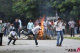 Indian Students Protest Demanding Creation Of A New State