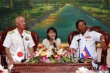 Japanese-Cambodian Naval Commanders Get Together In Phnom Penh