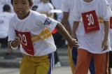 Filipino Children Take Part In Relay Marathon Called “Race For Survival”