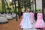 People Pay Respect To Chinese Killed In Korean War At Their Cemetery Rebuilt Lately In NK