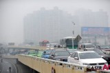 Vehicles Move At Snail’s Pace Due To Dense Fog Shouding Jangxi Province, China