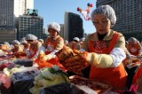 Some 2,200 Housewives Take Part In Kimchi Making At Seoul Plaza In Seoul To Donate To Needy People