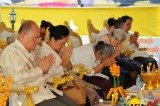 People Pray In Ceremony Celebrating Completion Of Memorial Hall In Vientiane, Laos