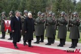Palestinian President Reviews Honor Guard With His Turkish Counterpart In Ankara