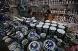 Hand-Painted Ceramics On Display At Factory In West Bank