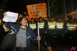 A Female Protester In Hong Kong Calls For Resignation Of HK Chief Executive