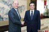 Li Keqiang With French Minister Of Economy And Finance In Beijing