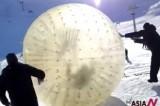 Russians’ Venture Of Riding Down Ski Slope Inside Inflatable Ball Ended In Tragedy