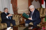 Palestinian President Gets Together With Saudi Amb. To Egypt In Cairo