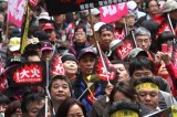 Taiwanese Protest Against Policies Of China-Friendly President Ma In Taipei