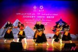 Performers play traditional string instruments at Chinese Spring Festival