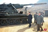 Kim Jong-un inspects a long-range artillery unit of NK army
