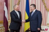 Presidents of Ukrain and Latvia meet in Kiev to strengthen bilateral relations