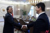Turkish President welcomes Romanian FM at his office in Ankara