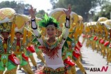 Performers celebrate Mango Festival in Zambales, the Philippines, to promote the tropical fruit