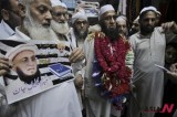 A Pakistani candidate runs election campaign with supporters
