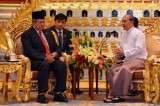 Myanmarese President holds talks with Indonesian President Yuhoyono