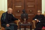 Afghan President meets Indian counterpart to seek military aid