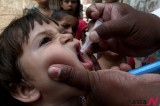 Polio vaccine to child
