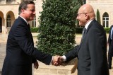 UK’s prime minister visits refugee camp in Lebanon