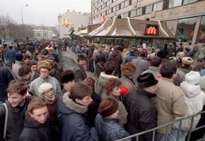 First Soviet McDonald’s opens in 1990