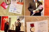 Golden Medal for Silk Road Poet awarded by V Eurasia Literary Festival of Festivals