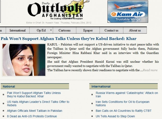 Pak Won’t Support Afghan Talks Unless they’re Kabul Backed: Khar