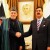 Afghan President Hamid Karzai (L) shakes hands with Pakistan's Prime Minister Yousuf Raza Gilani at the Prime Minister's House in Islamabad, capital of Pakistan on Feb. 16, 2012. (Photo: Xinhua)