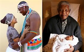 Mandla Mandela  and wife