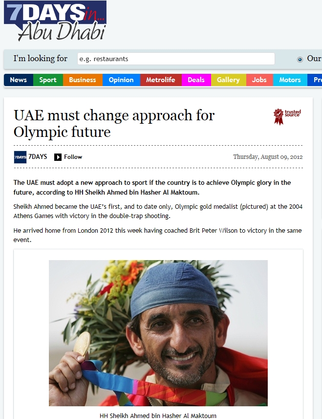 UAE: UAE must change approach for Olympic future
