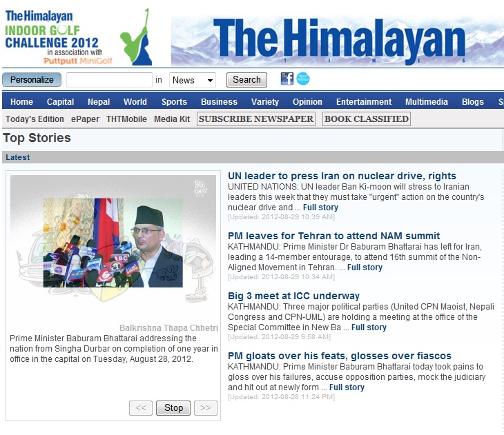  Nepal: PM gloats over his feats‚ glosses over fiascos