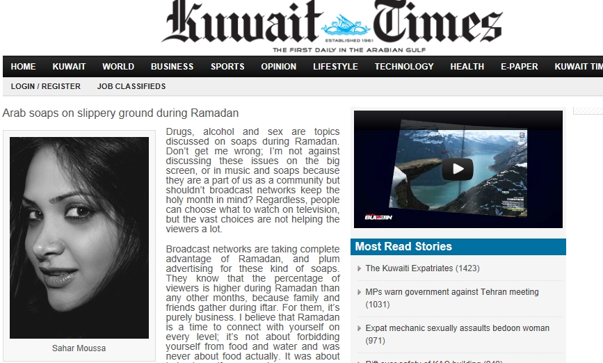 Kuwait: Arab soaps on slippery ground during Ramadan