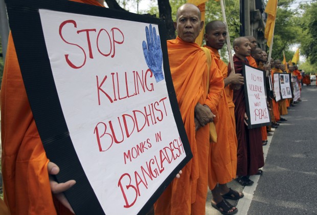 Thailand Bangladesh Temples Torched