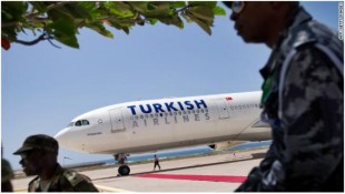 Despite being classified as a hostile destination, many carriers, like Turkish Airlines, are flying to Somalia's capital, Mogadishu