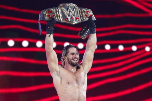  Seth Rollins cashed in his Money in the Bank contract and won the WWE World title by defeating Brock Lesnar and Roman Reigns in WrestleMania main event.   
